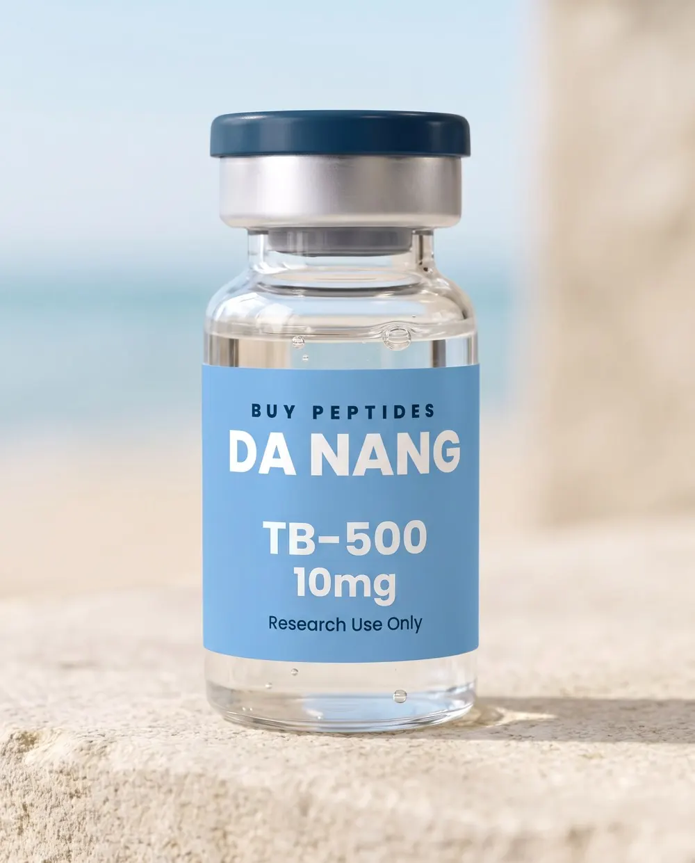 TB-500 10mg research vial with the Buy Peptides Da Nang label
